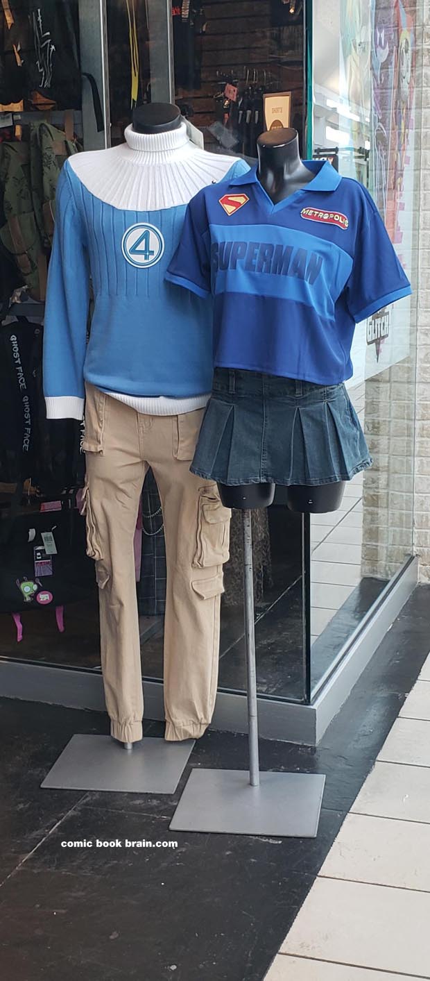 Click to enlarge - the Fantastic Four and Superman shirts and outfits at Hot Topic The Fantastic Four and Superman shirts and outfits at Hot Topic