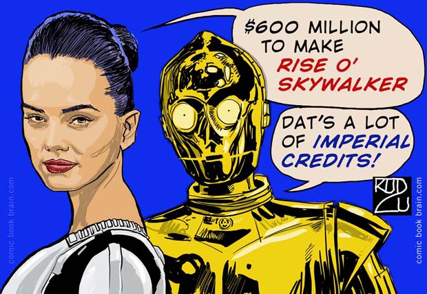 Rise of Skywalker 600 million with Daisy Ridley and C3PO