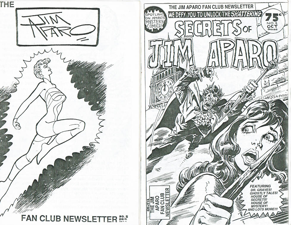Jim Aparo Fanclub Newsletter issues 4 and 5