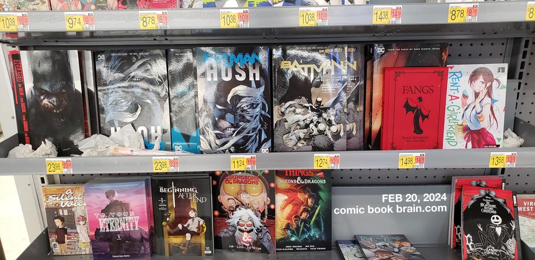 Comic Book Rack at Walmart 2024 Feb