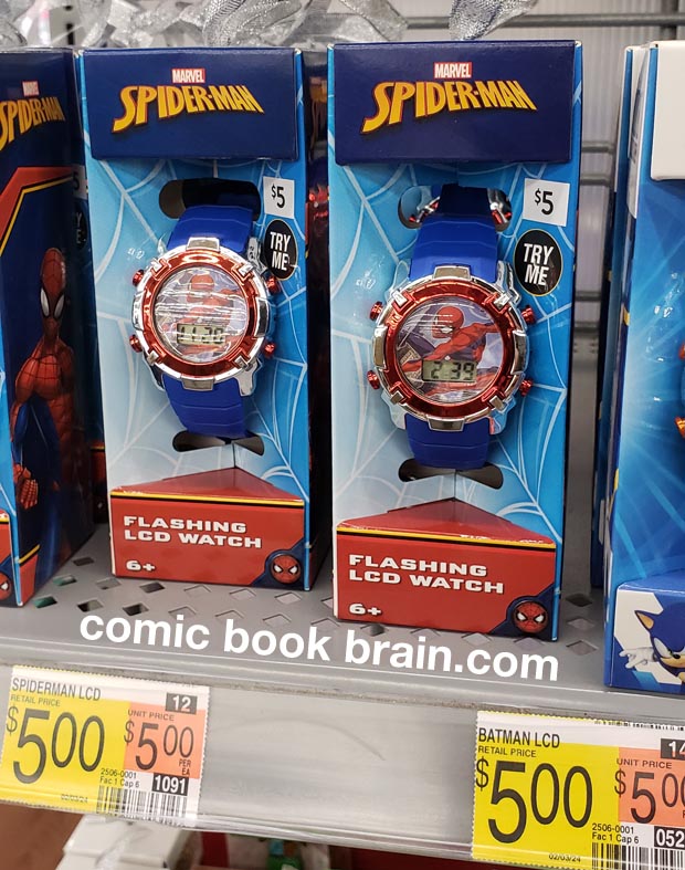 Spiderman Watch with flashing LCD