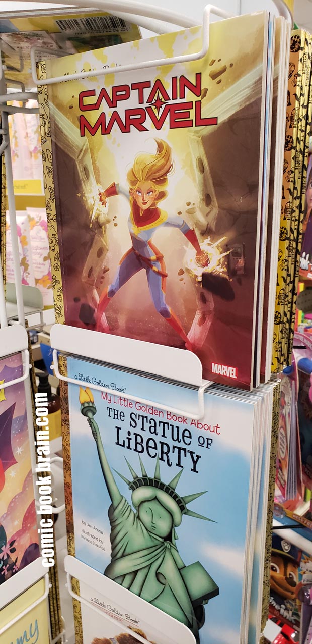 click to enlarge - Captain Marvel Childrens Golden Book at a pharmacy click to enlarge - Captain Marvel Childrens Golden Book at a pharmacy