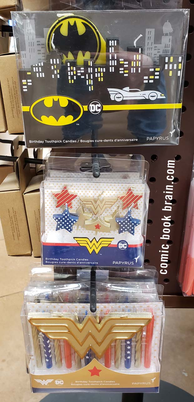 Candles for Batman and Wonder Woman Candles for Batman and Wonder Woman