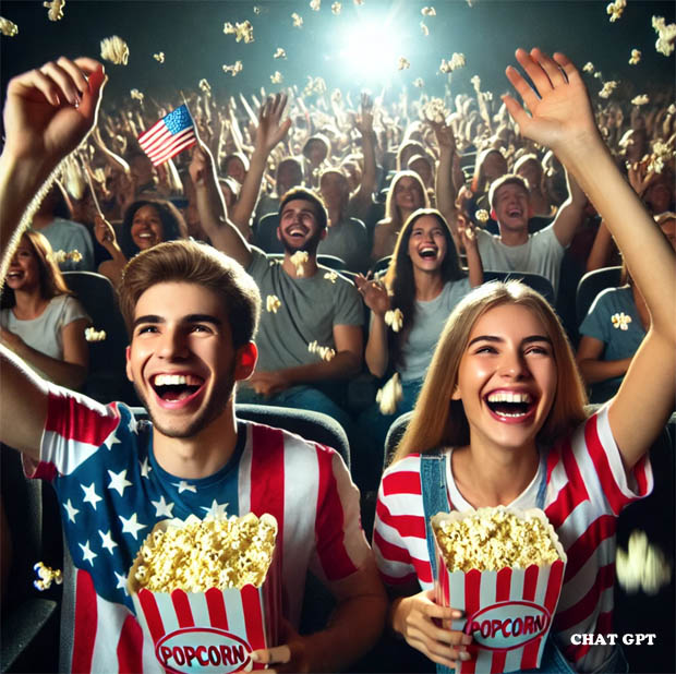 Cheering Movie Fans for Captain America 4 Cheering Movie Fans for Captain America 4