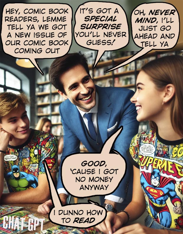 Comic Book Readers Surprise Comic Book Readers Surprise