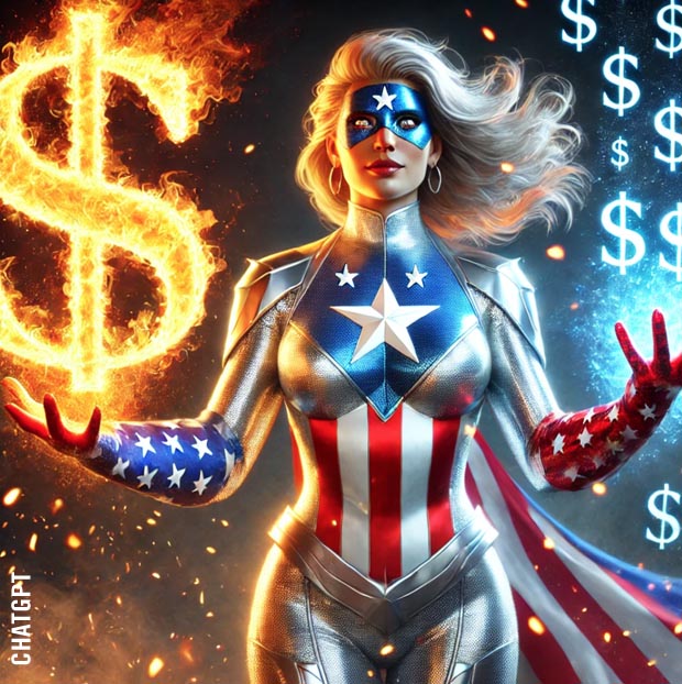 Flaming Superhero fan dollars in the rain 17