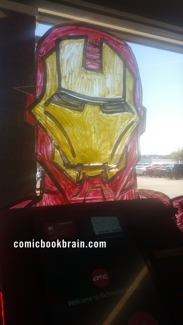 ironman window glass art - Archibald