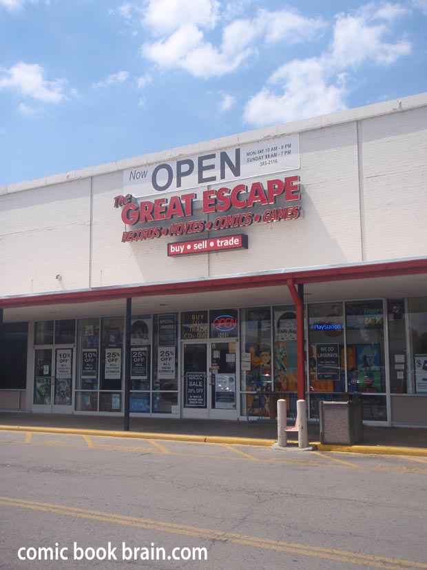 Great Escapes in Nashville Tennessee Comic Book Store