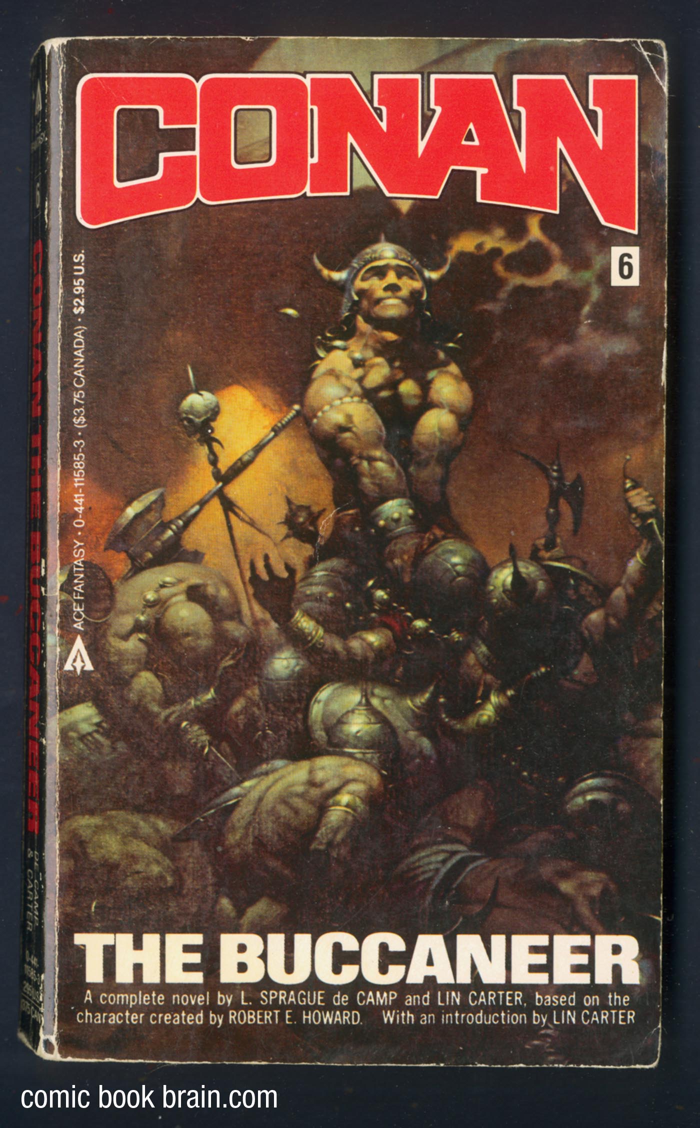 Conan the Buccaneer Book Cover Frazetta