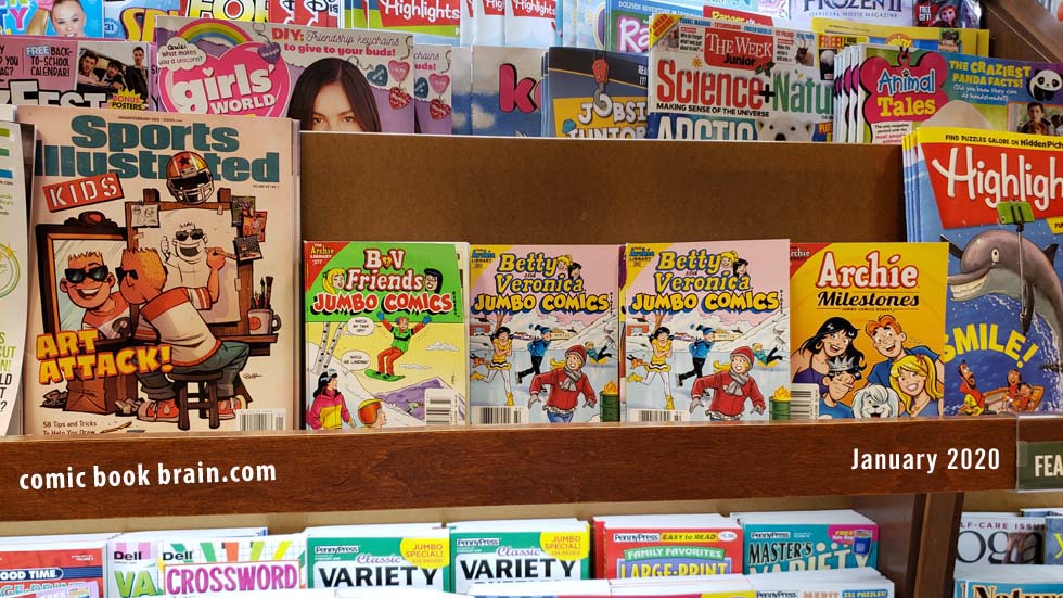 Archie Rack of Comics at Barnes and Noble