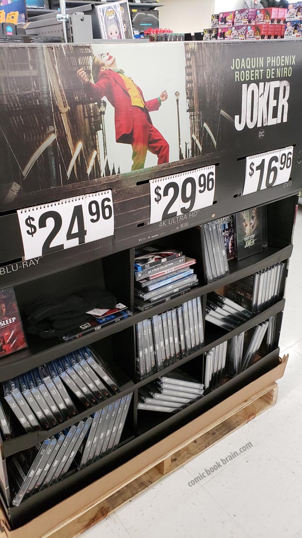 Joker Bluray and DVD Sales