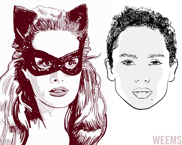 Julie Newmar and Zoe Kravitz