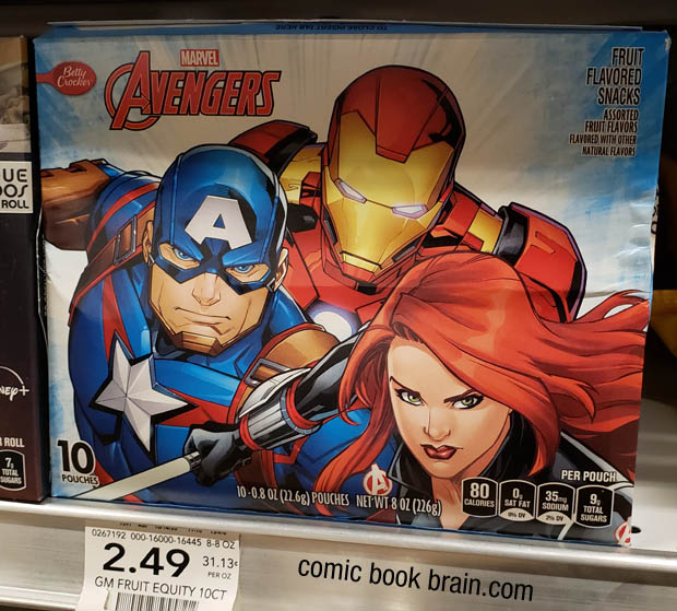 Avengers fruit flavored snacks