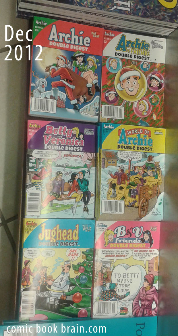 Rack of Archie Comics