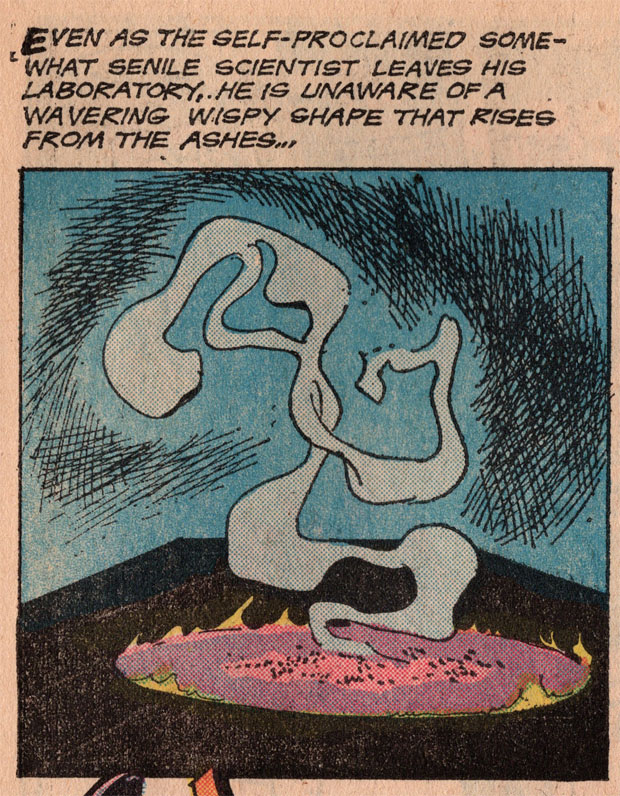 wavering wispy shape - panel from Weird Mystery #4